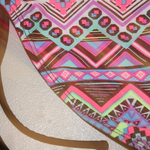 Multi Color 2 Pcs Justice Tankini Swimsuit Size 14 - Picture 9 of 10